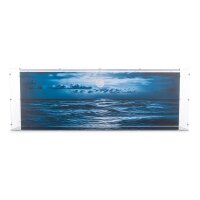 Display acrilico per LEGO&reg; 10294 Titanic (con immagine di sfondo e base nera)