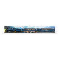 Acryl-Display f&uuml;r LEGO&reg; 21344 Der Orientexpress (Mit Hintergrundbild & schwarzem Boden)