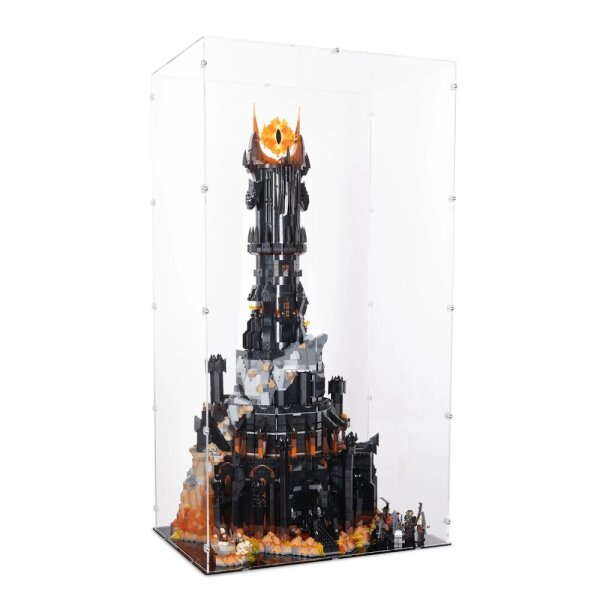 Acrylic display for LEGO&reg; 10333 The Lord of the Rings: Barad-d&ucirc;r (With black floor)
