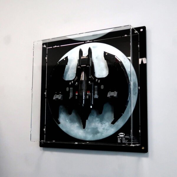 Acrylic wall display for LEGO&reg; 76161 Batwing