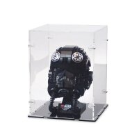 Acrylic display for various LEGO&reg; Helmet models (18 x 18 x 24 cm with black base)