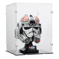 Acrylic display for various LEGO&reg; Helmet models (18 x 18 x 24 cm with black base)