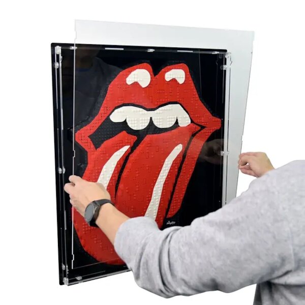 Acryl-Wand-Display f&uuml;r LEGO&reg; 31206 The Rolling Stones