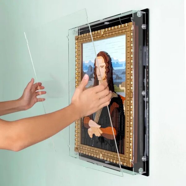 Espositore da parete in acrilico per LEGO&reg; 31213 Mona Lisa