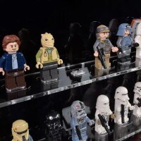 Acryl-Wand-Display f&uuml;r 100 LEGO&reg;-Minifiguren (Mit schwarzem Hintergrund)