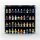 Acrylic wall display for 40 LEGO&reg; minifigures (with black background)