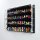 Acrylic wall display for 60 LEGO&reg; minifigures (with black background)