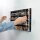 Acrylic wall display for 60 LEGO&reg; minifigures (with black background)