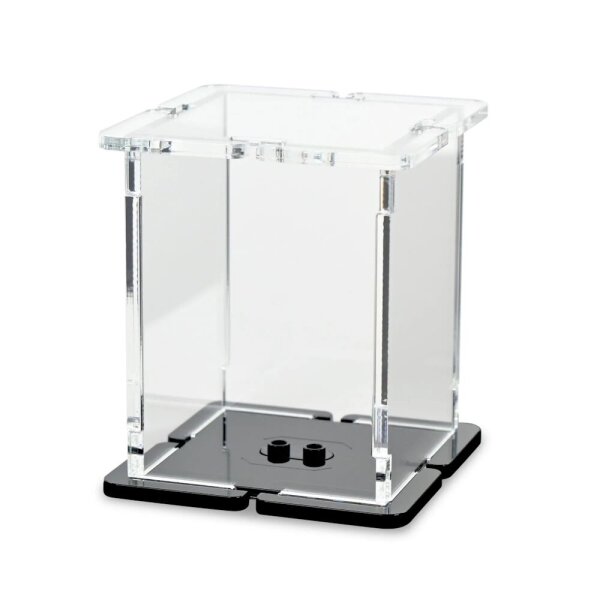 Pr&eacute;sentoir en acrylique pour 1 figurine LEGO&reg; (avec base noire et 2 tenons)