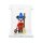 Pr&eacute;sentoir en acrylique pour 1 figurine LEGO&reg; (avec base blanche et 2 tenons)