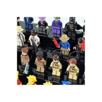 Pr&eacute;sentoir en acrylique pour 40 figurines LEGO&reg; (avec base noire et tenons)