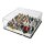 Pr&eacute;sentoir acrylique pour figurines LEGO&reg; pour plaque 32x32 (avec fond noir)