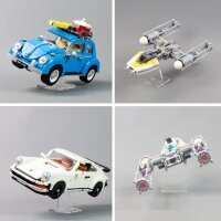 Acryl-St&auml;nder f&uuml;r LEGO&reg; Modelle (Angewinkelt 8 cm hoch)