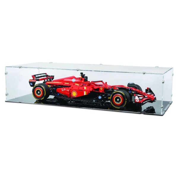 Acrylic display for LEGO&reg; 42207 Ferrari SF-24 F1 (With black base)
