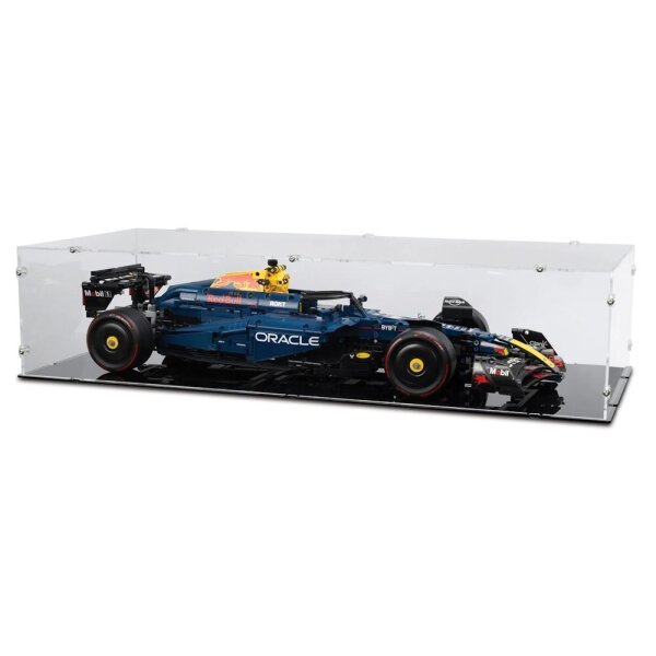 Acrylic display for LEGO&reg; 42206 Oracle Red Bull Racing RB20 F1 (With black base)