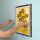 Acrylic wall display for LEGO&reg; 21333 Vincent van Gogh &ndash; Sunflowers (with black background)