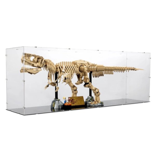 Acrylic display for LEGO&reg; 76968 Dinosaur Fossils: Tyrannosaurus Rex (With black floor)