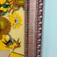 Acrylic Wall Display Special Edition for LEGO&reg; 21333 Vincent van Gogh &ndash; Sunflowers (With Printed Baroque-Style Frame)