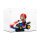 Acrylic display for LEGO&reg; 72037 Mario Kart - Mario & Standard Kart (with black base)