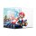 Acryl-Display f&uuml;r LEGO&reg; 72037 Mario Kart - Mario & Standard-Kart (Hintergrundbild und schwarzem  Boden)