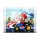 Acryl-Display f&uuml;r LEGO&reg; 72037 Mario Kart - Mario & Standard-Kart (Hintergrundbild und schwarzem  Boden)