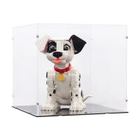 Acryl-Display f&uuml;r LEGO&reg; 43269 Welpe aus 101 Dalmatiner (Mit schwarzem Boden)