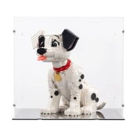 Acryl-Display f&uuml;r LEGO&reg; 43269 Welpe aus 101 Dalmatiner (Mit schwarzem Boden)