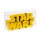 Acryl-Display f&uuml;r LEGO&reg; 75407 Star Wars Logo aus LEGO Steinen  (Mit weissem Boden)