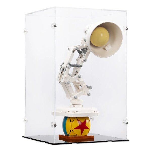Acryl-Display f&uuml;r LEGO&reg; 21357 Disney Pixar Luxo Jr. (Mit schwarzem Boden)