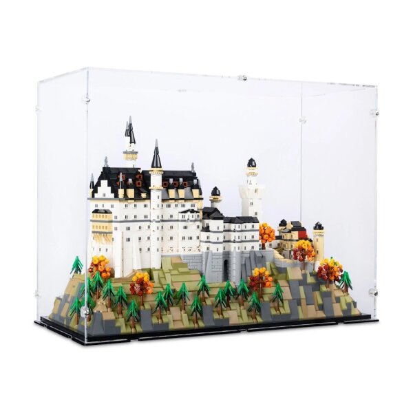Acrylic display for LEGO&reg; 21063 Neuschwanstein Castle (With black floor)