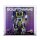 Display in acrilico per LEGO&reg; 10358 Transformers: Soundwave (con immagine di sfondo e base nera)