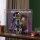 Display in acrilico per LEGO&reg; 10358 Transformers: Soundwave (con immagine di sfondo e base nera)