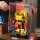 Display acrilico per LEGO&reg; 10338 Transformers: Bumblebee  (con immagine di sfondo e base nera)