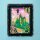 Pr&eacute;sentoir mural en acrylique pour LEGO&reg; 75685 Tableau d&rsquo;Emerald City (avec fond noir)