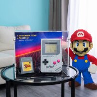 Acrylic display for LEGO&reg; 72046 Nintendo Game Boy  (With background image & black base)