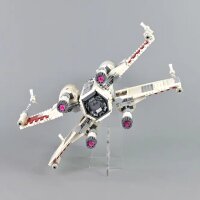 Acrylic stand for LEGO&reg; 75355 Star WarsUCS X-Wing Starfighter (angled, 4 cm high)