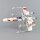 Acrylic stand for LEGO&reg; 75355 Star WarsUCS X-Wing Starfighter (angled, 4 cm high)