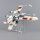 Acrylic stand for LEGO&reg; 75355 Star WarsUCS X-Wing Starfighter (angled, 4 cm high)