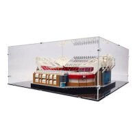 Display in acrilico per LEGO&reg; 10272 Stadio Old Trafford Manchester United (con base nera)