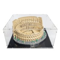 Display in acrilico per LEGO&reg; 10276 Colosseo (con base nera)