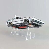 Acrylic stand for LEGO&reg; 10300 Back to the Future Time Machine MK2 (Angled)