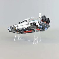 Acrylic stand for LEGO&reg; 10300 Back to the Future Time Machine MK2 (Angled)