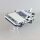 Acrylic stand for LEGO&reg; 10300 Back to the Future Time Machine MK2 (Angled)