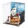 Display in acrilico per LEGO&reg; 76466 Harry Potter - Pietra filosofale (con immagine di sfondo e base nera)