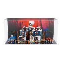 Acrylic displaySpecial Version for LEGO&reg; 11370 Stranger Things Creel House (With background image & black base)