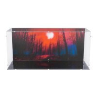 Acrylic displaySpecial Version for LEGO&reg; 11370 Stranger Things Creel House (With background image & black base)