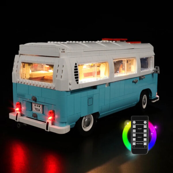 BB Kit d&eacute;clairage LED pour LEGO&reg; 10279 VW T2 Camper Van avec t&eacute;l&eacute;commande incluse