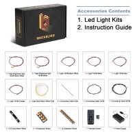 BB LED Lighting Set for LEGO&reg; 10337 Lamborghini Countach incl. remote control