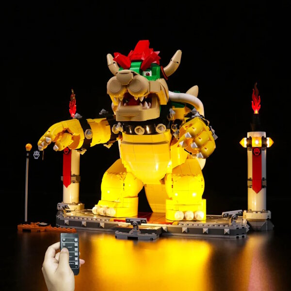 BB LED Beleuchtungs-Set f&uuml;r LEGO&reg; 71411 Super Mario - The Mighty Bowser inkl. Fernbedienung