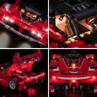 BB Kit d&eacute;clairage LED pour LEGO&reg; 42212 Ferrari FXX K avec t&eacute;l&eacute;commande